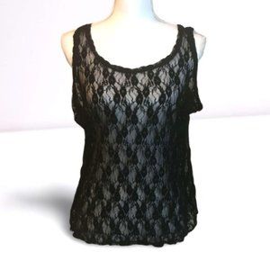 Black Lace Camisole. Size XL